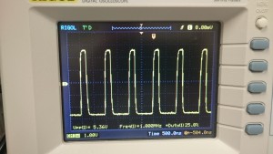 FY3200S 1MHz 5V 25% Duty Square Wave